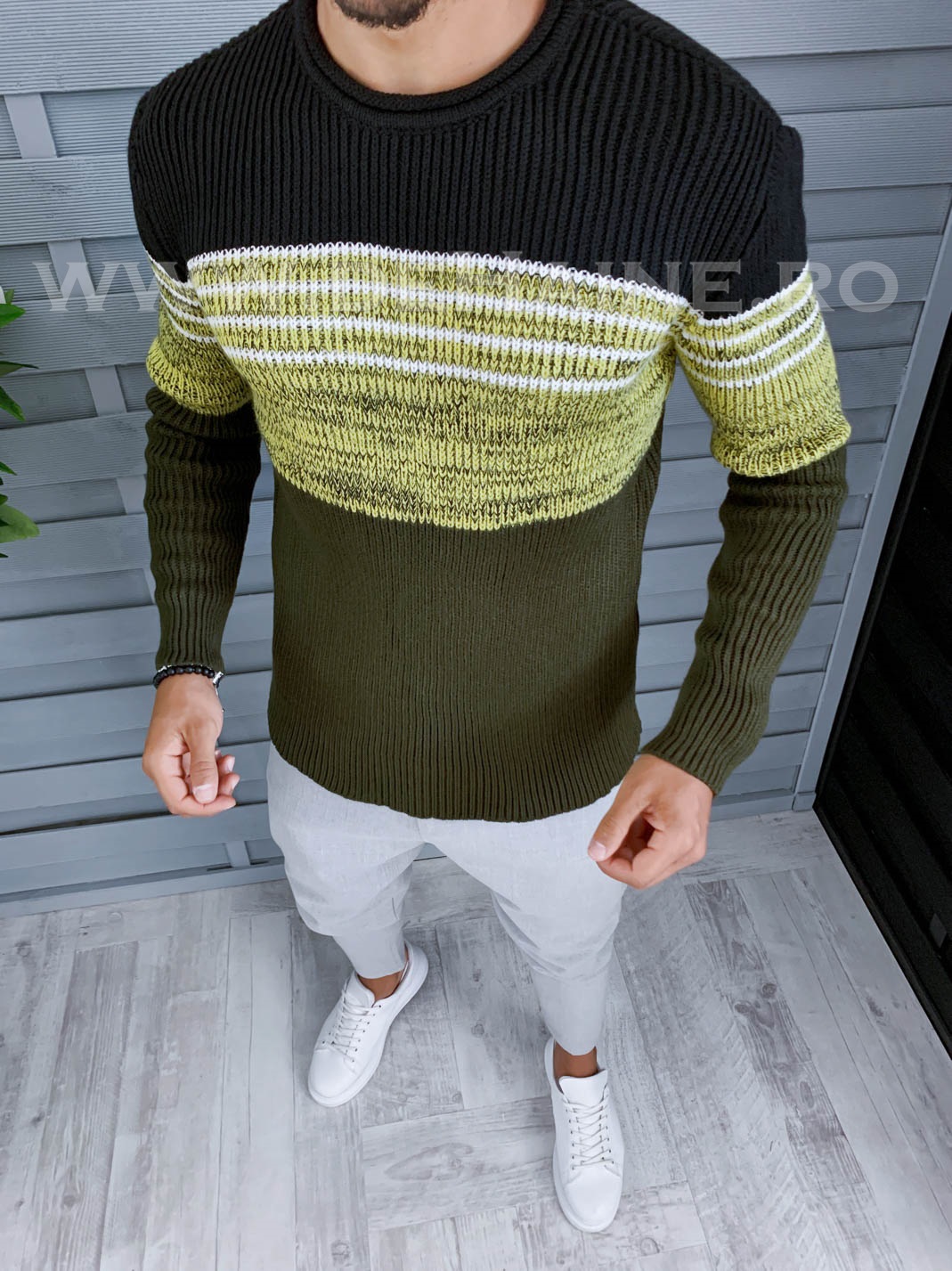 Pulover barbati gros slim fit zr t3567 82-1